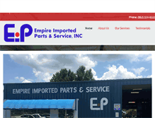 Tablet Screenshot of empireimportedparts.com